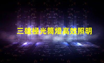三雄極光筒燈高效照明解決方案揭秘