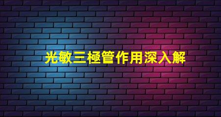 光敏三極管作用深入解析光敏三極管在自動化中的應用