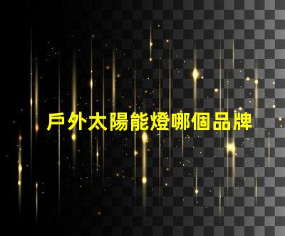 戶外太陽能燈哪個品牌好2023年最佳選擇與用戶口碑分析