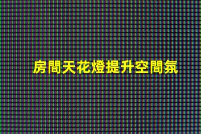 房間天花燈提升空間氛圍的照明選擇