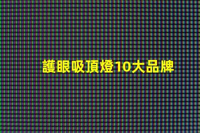護眼吸頂燈10大品牌選擇最適合您需求的護眼照明