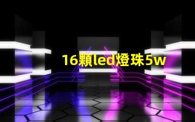 16顆led燈珠5w