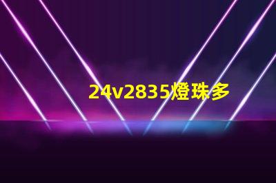 24v2835燈珠多少瓦1米？