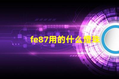 fe87用的什么燈珠