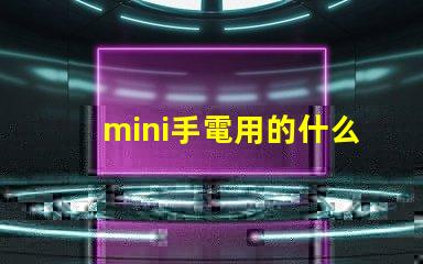 mini手電用的什么燈珠
