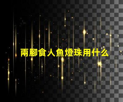 兩腳食人魚燈珠用什么焊接