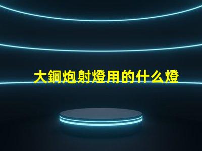 大鋼炮射燈用的什么燈珠