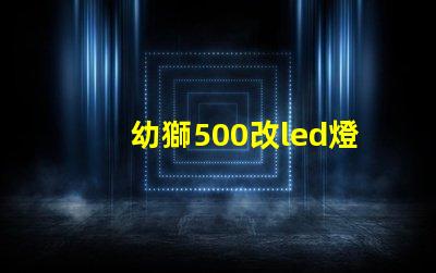 幼獅500改led燈珠