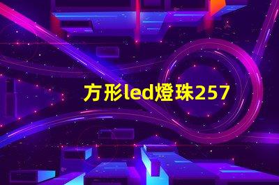 方形led燈珠257LED發光二極管做得好的有那些廠家