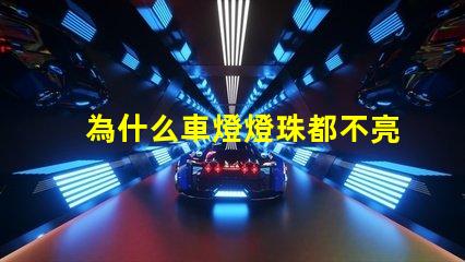 為什么車燈燈珠都不亮了