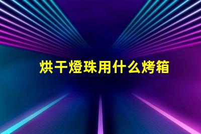 烘干燈珠用什么烤箱
