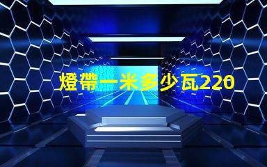 燈帶一米多少瓦220v？