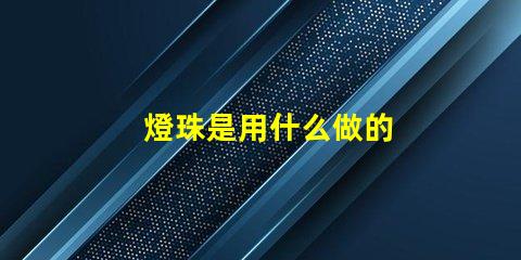 燈珠是用什么做的
