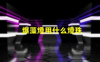 爆藻燈用什么燈珠