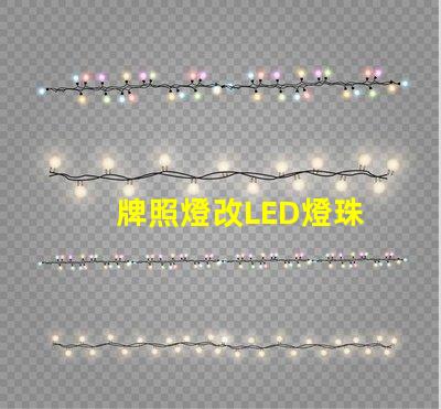 牌照燈改LED燈珠