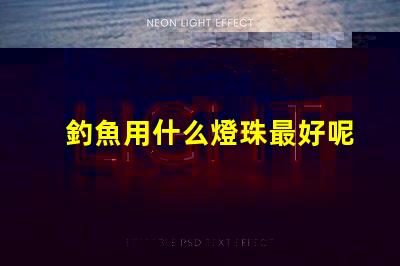 釣魚用什么燈珠最好呢