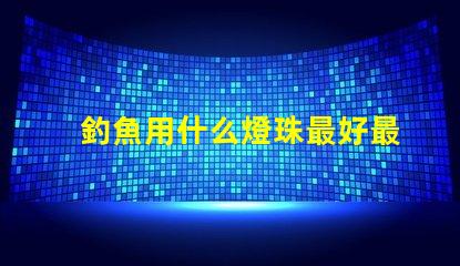 釣魚用什么燈珠最好最耐用