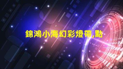 錦鴻小海幻彩燈帶,點亮你的生活