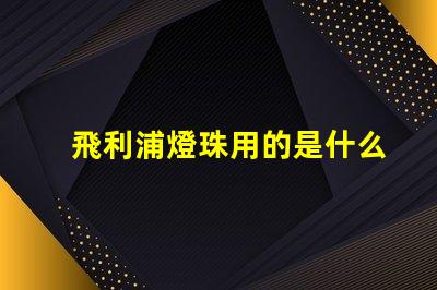 飛利浦燈珠用的是什么