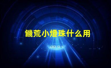 饑荒小燈珠什么用